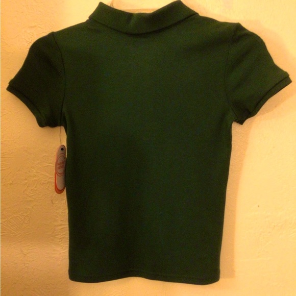 New W/T Wonder Nation Polo Style Green Shirt Unisex Fade Resistant/Tag Free - Picture 4 of 10